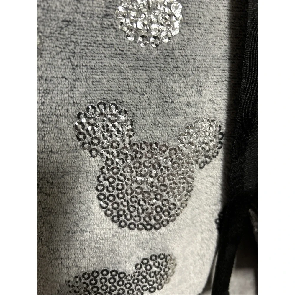 Womens Small Mickey Mouse‎ Jogger Pajama Lounge Pants Fleece Gray Pockets SOFT - Picture 6 of 11